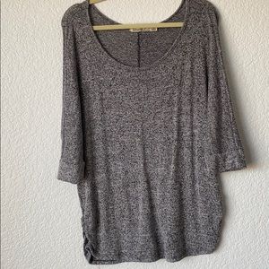 Heather Grey 3/4 sleeve sweater